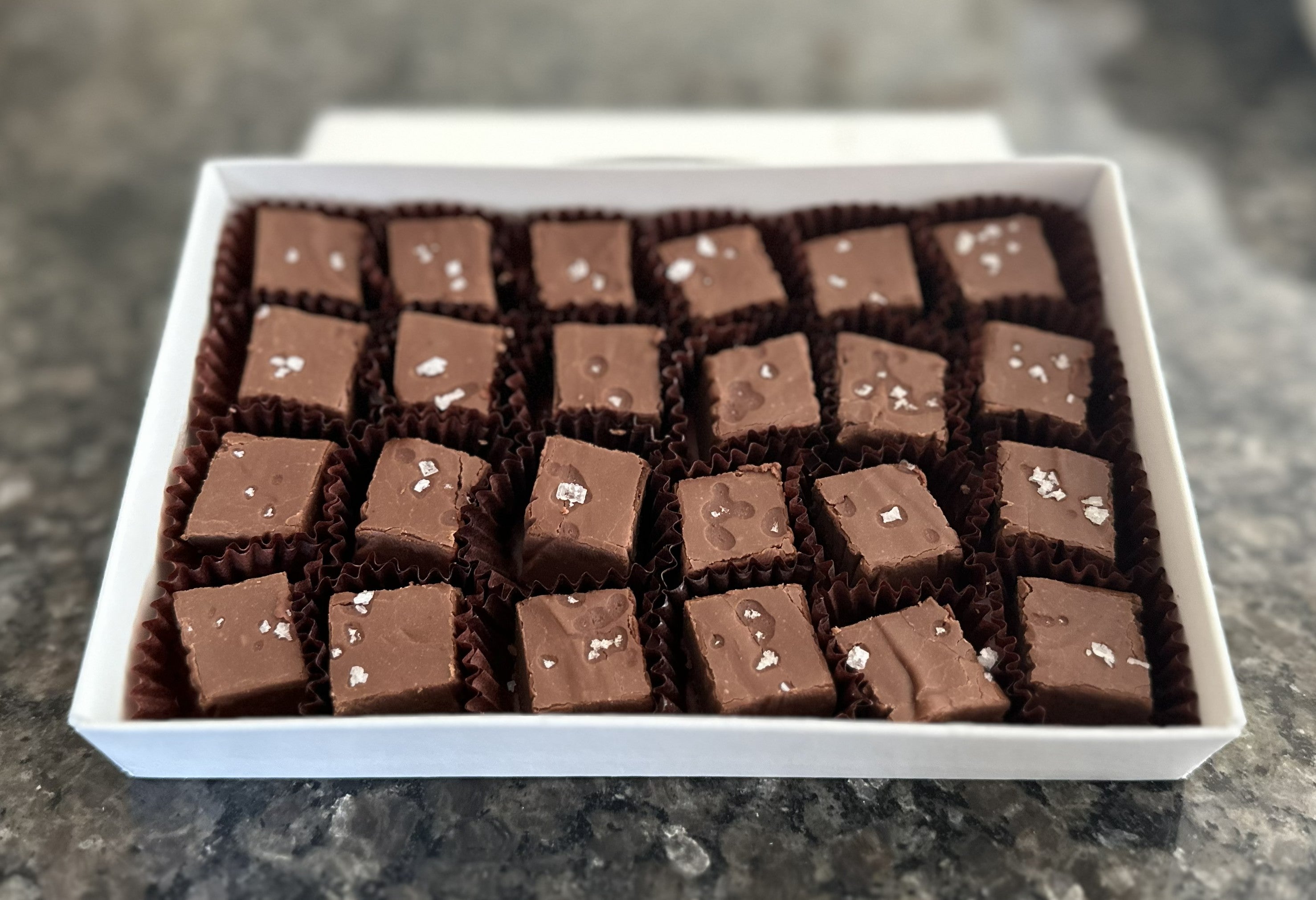 Chocolate Fudge with Sea Salt